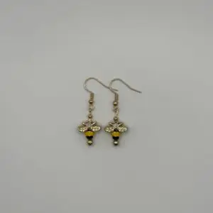 Gold Bumble Bee Earrings